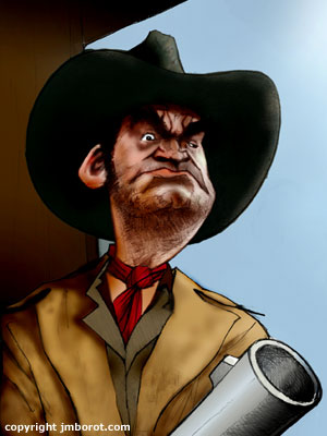 caricature de jack dans le film